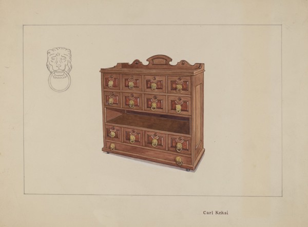 Butler's Table, c. 1936. Creator: Carl Keksi.