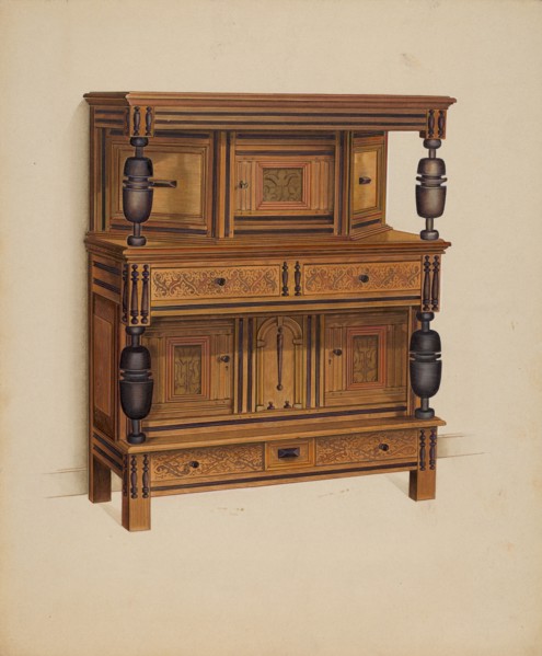 Press Cupboard, c. 1936. Creator: Anne Ger.