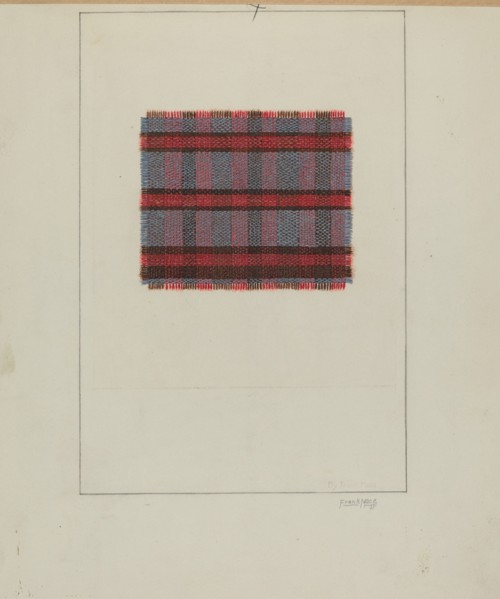 Homespun Cloth, 1937. Creator: Frank J Mace.