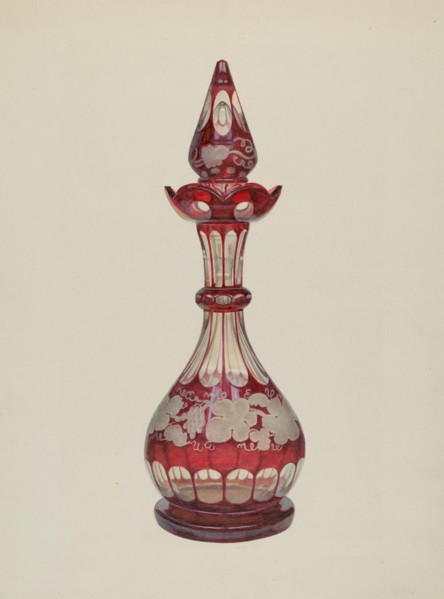 Decanter, 1935/1942. Creator: Frank M Keane.
