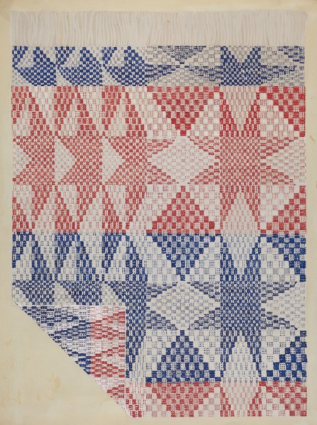 Coverlet, c. 1936. Creator: Katherine Hastings.