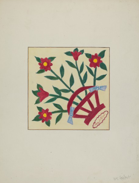 Pieced Quilt (1 Square), c. 1940. Creator: William Herbert.