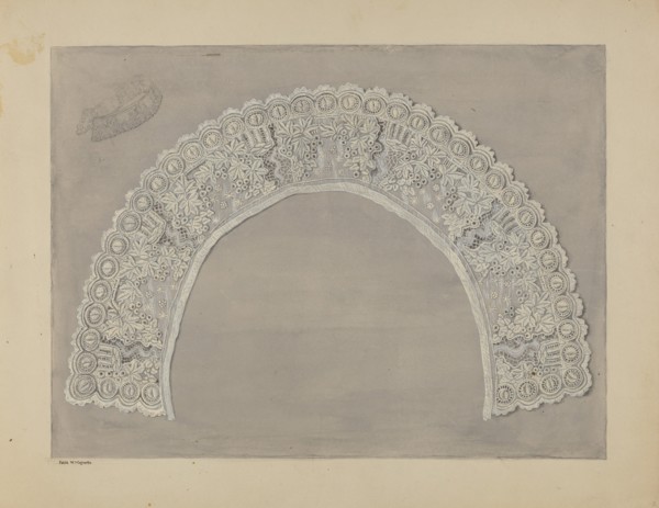 Embroidery, 1937. Creator: Edith Magnette.