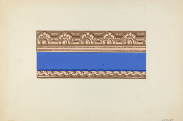 Wallpaper Border, 1935/1942. Creator: Arsen Maralian.