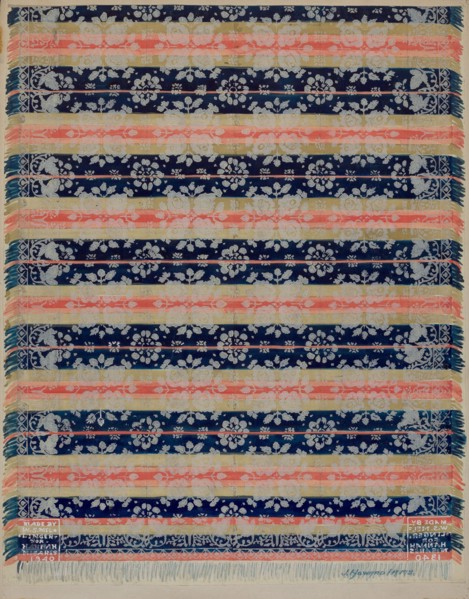 Coverlet, c. 1936. Creator: J. Howard Iams.