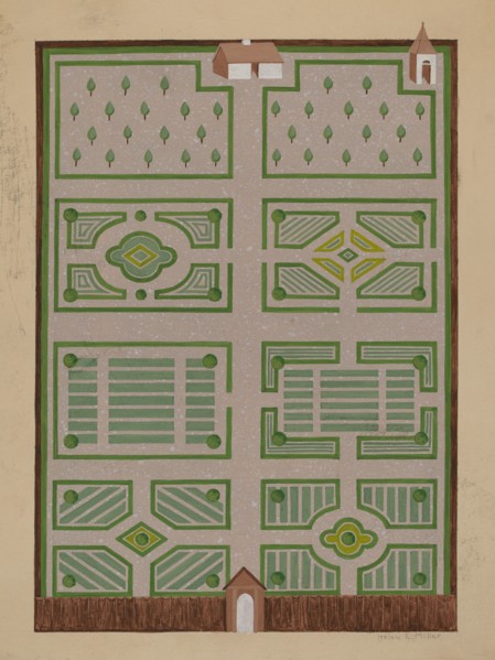 West India Company's Garden, c. 1936. Creator: Helen Miller.