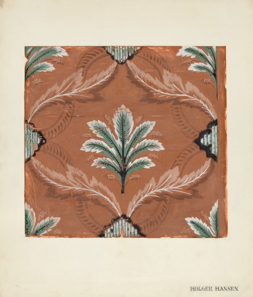 Wall Paper, c. 1939. Creator: Holger Hansen.
