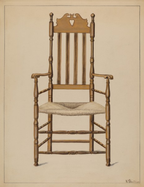 Armchair, c. 1936. Creator: Nicholas Gorid.