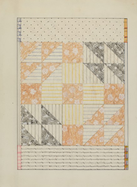 Patchwork Quilt, c. 1937. Creator: Margaret Linsley.