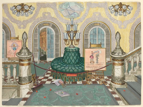 Theatre Lobby, 1935/1942. Creator: Perkins Harnly.
