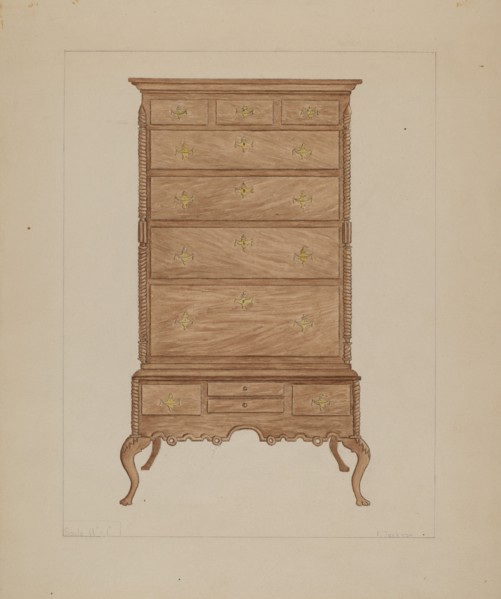Highboy, 1935/1942. Creator: Frederick Jackson.