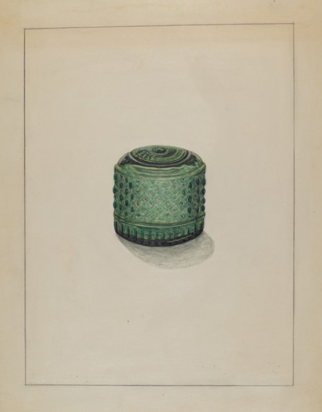 Inkwell, c. 1936. Creator: Nicholas Amantea.