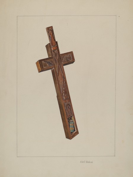 Cross, c. 1937. Creator: Carl Keksi.