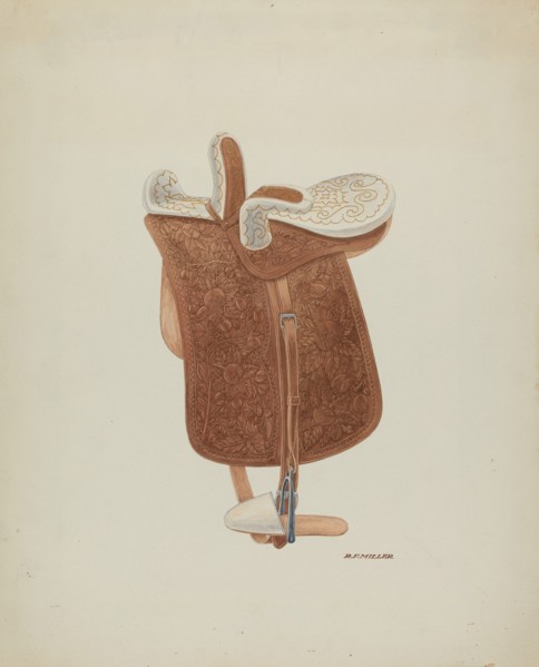 Side Saddle, c. 1938. Creator: Randolph F Miller.