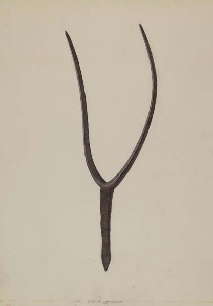 Hay Fork, 1938. Creator: Albert Geuppert.