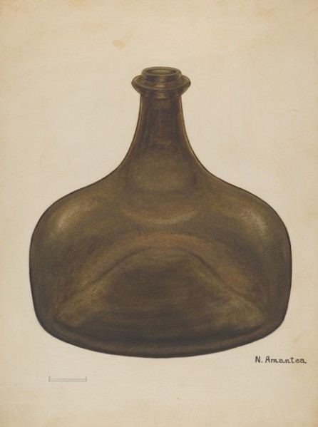 Liquor Bottle, c. 1936. Creator: Nicholas Amantea.