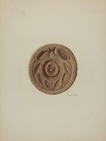 Pa. German Butter Mold, c. 1938. Creator: Albert J. Levone.