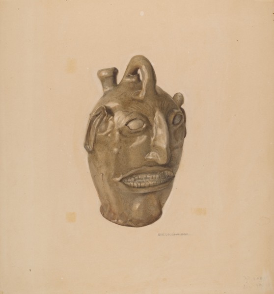 Grotesque Jug, c. 1938. Creator: George Loughridge.