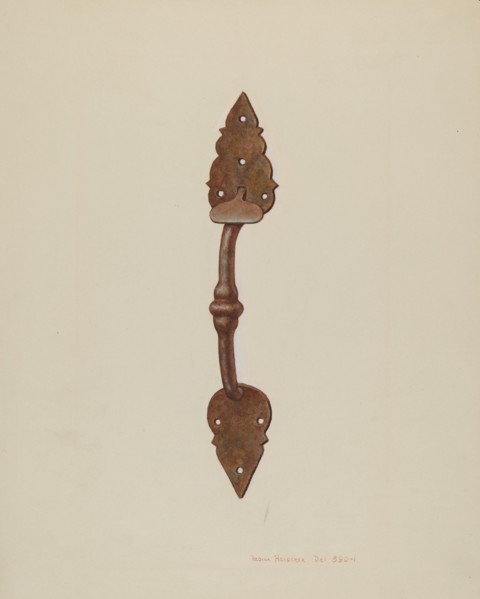 Suffolk Latch, c. 1939. Creator: Regina Henderer.