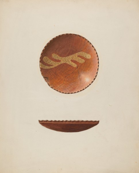 Dish, c. 1940. Creator: Isadore Goldberg.