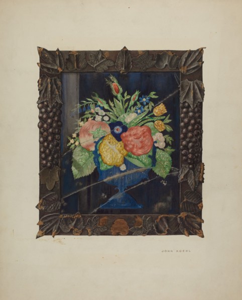Tin Foil Still Life and Frame, c. 1941. Creator:  John Koehl.