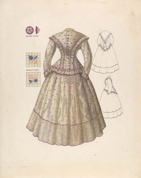 Dress, c. 1940. Creator: Henry Moran.