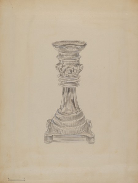 Candlestick, 1935/1942. Creator: Gertrude Lemberg.