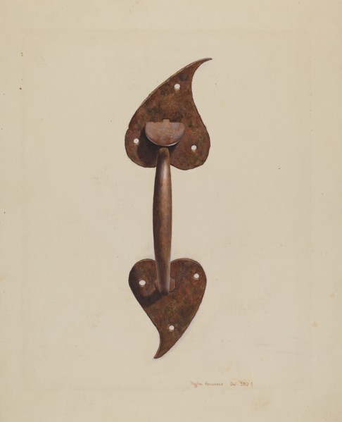 Suffolk Latch, c. 1939. Creator: Regina Henderer.