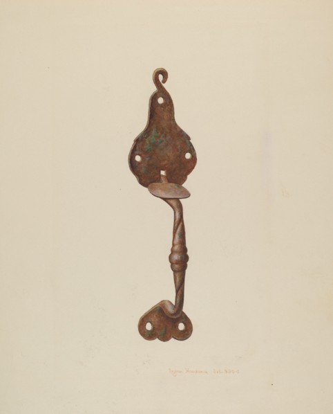Suffolk Latch, c. 1939. Creator: Regina Henderer.