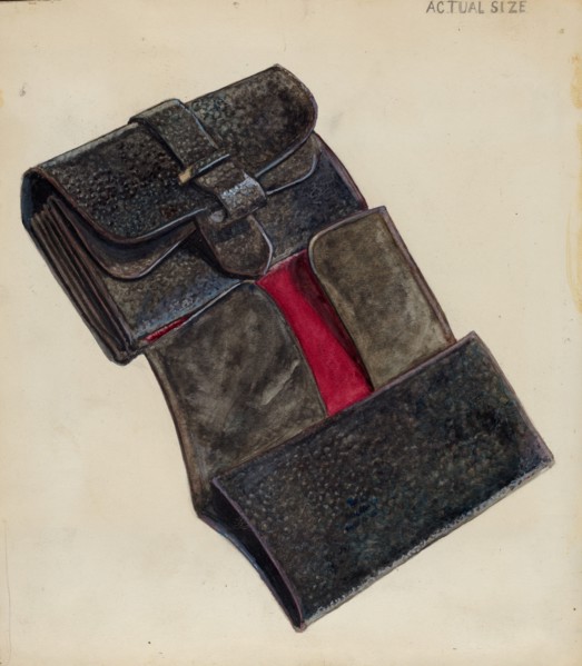 Wallet, c. 1936. Creator: Thomas Holloway.