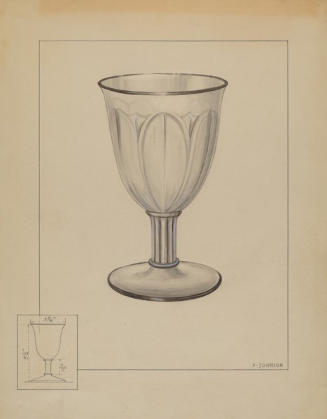 Goblet, c. 1936. Creator: Philip Johnson.