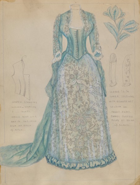 Dress, c. 1936. Creator: Fanchon Larzelere.