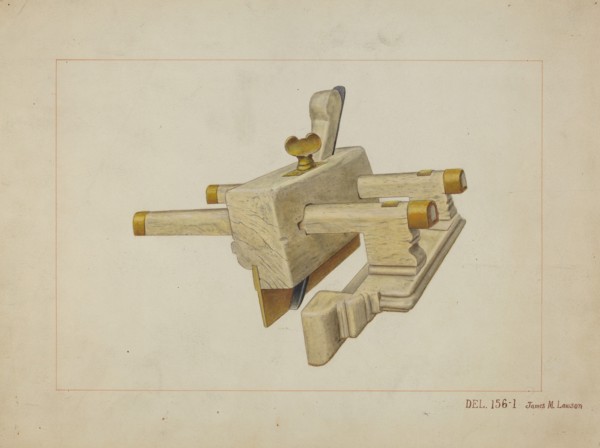 Ivory Carpenter's Plane, c. 1937. Creator: James M. Lawson.