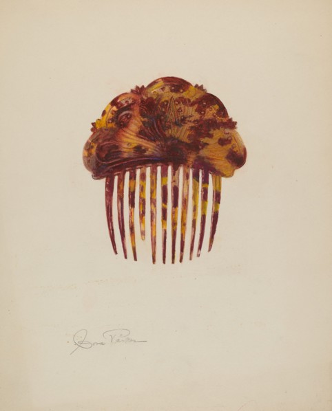 Comb, c. 1940. Creator: Cora Parker.