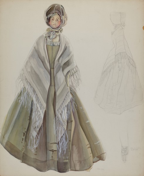 Quaker Doll, 1935/1942. Creator: Gwyneth King.