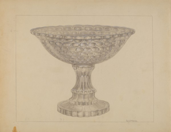 Punch Bowl, 1935/1942. Creator: Gertrude Lemberg.