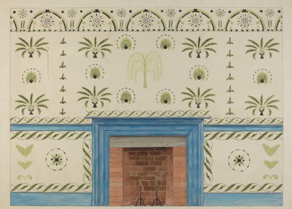 Wall Stencil, c. 1936. Creator: Ray Holden.