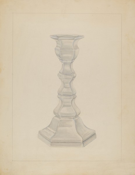 Candlestick, c. 1936. Creator: Gertrude Lemberg.