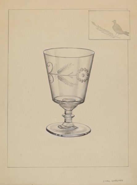 Goblet, c. 1937. Creator: Charles Garjian.