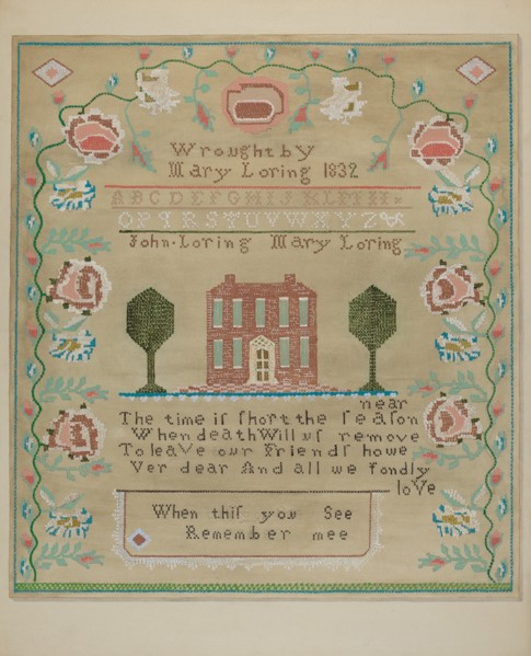 Sampler, c. 1937. Creator: Katherine Hastings.