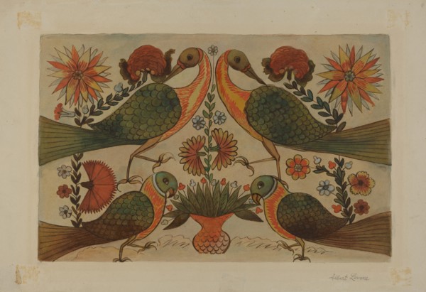 Watercolor Design, c. 1937. Creator: Albert J. Levone.