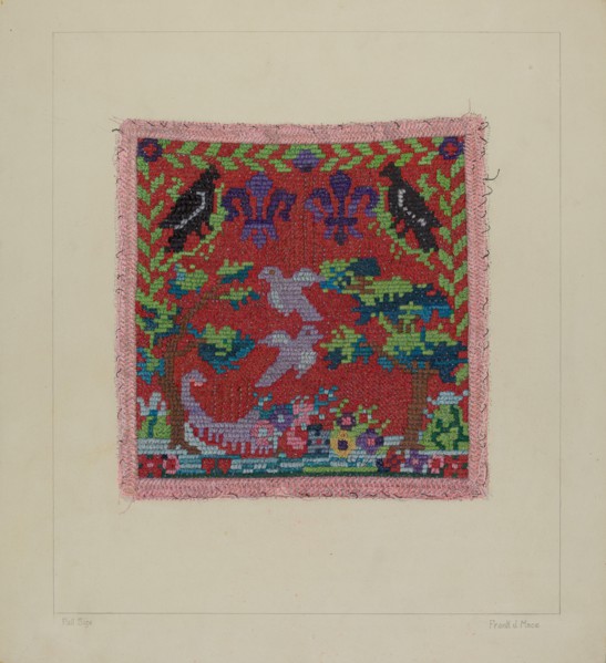 Hand Needlework, c. 1938. Creator: Frank J Mace.