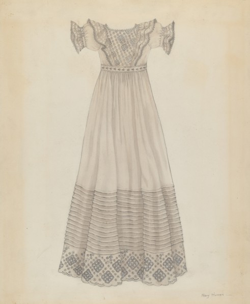 Infant's Dress, c. 1936. Creator: Mary E Humes.
