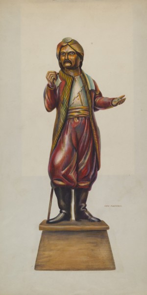 Cigar Store Figure, c. 1937. Creator: Chris Makrenos.