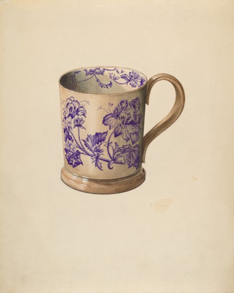Mug, c. 1936. Creator: Samuel O. Klein.