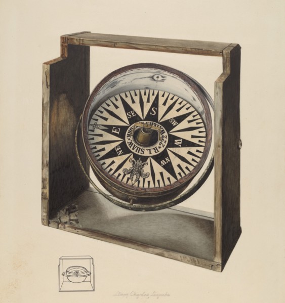 Compass, 1938. Creator: Lloyd Charles Lemcke.