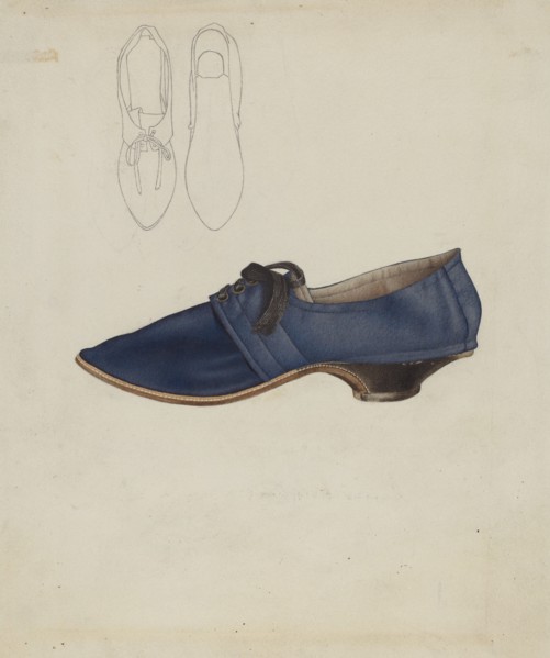 Woman's Shoe, 1935/1942. Creator: Joseph Goldberg.