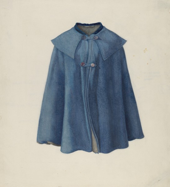 Woman's Cape, c. 1936. Creator: Helen E. Gilman.
