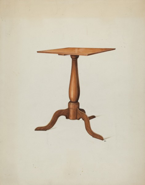 Shaker Stand, c. 1936. Creator: Ray Holden.