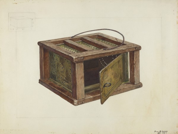 Foot Warmer, c. 1936. Creator: James M. Lawson.